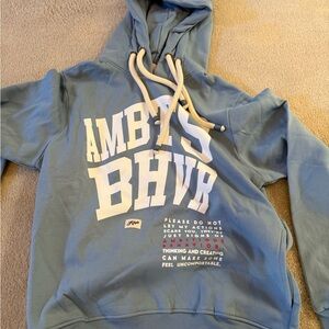 Blue Graphic Hoodie